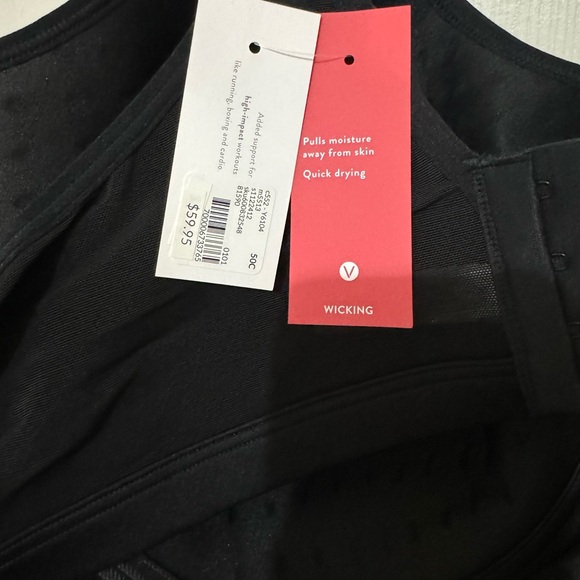 LIVI 50C Black Moisture Wicking High Impact Bra Brand New - Picture 3 of 8